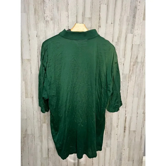 Slazenger Men's XL Green Polo Shirt Iconic Masters Logo Vintage Golf Top - Picture 3 of 5